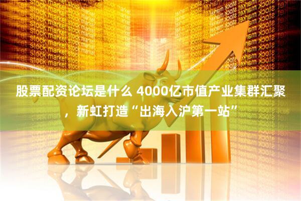 股票配资论坛是什么 4000亿市值产业集群汇聚，新虹打造“出海入沪第一站”